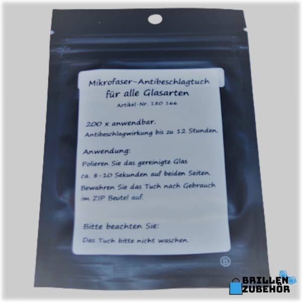 Mikrofaser-Antibeschlagtuch für alle Glasarten – Bild 2