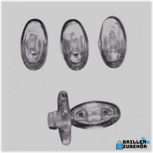 Premium Brillen-/Nasenpads Oval 13mm (Click)