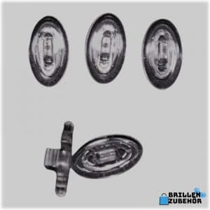 Premium Brillen-/Nasenpads Oval 15mm (Click)